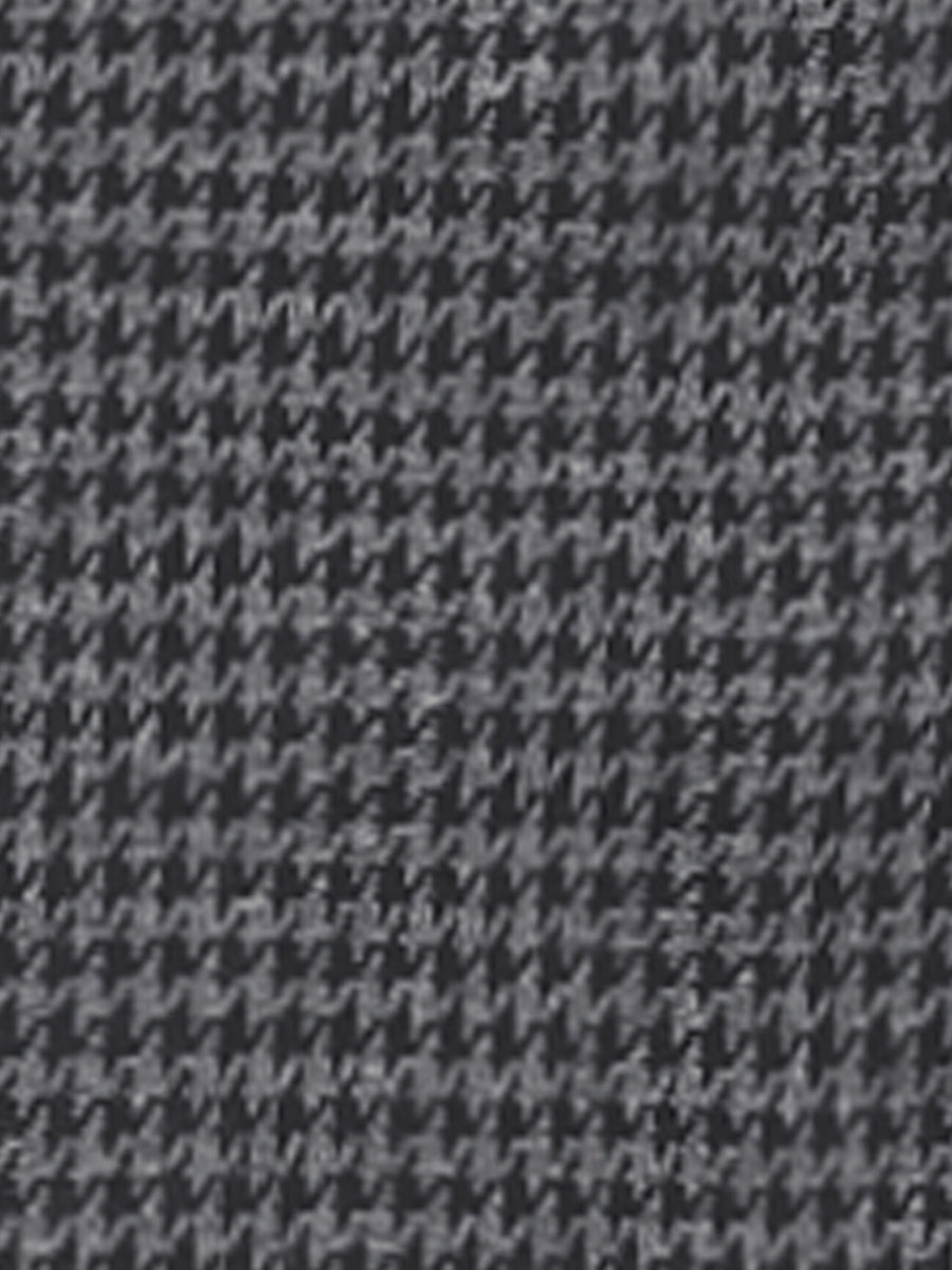 Houndstooth V Neck Long Sleeve Elegant Sheath Dresses