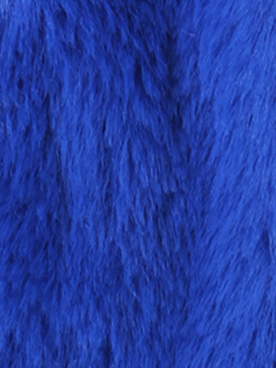 Casual Faux Fur Coat Zip Up Hooded Cropped Fuzzy Fleece Jacket