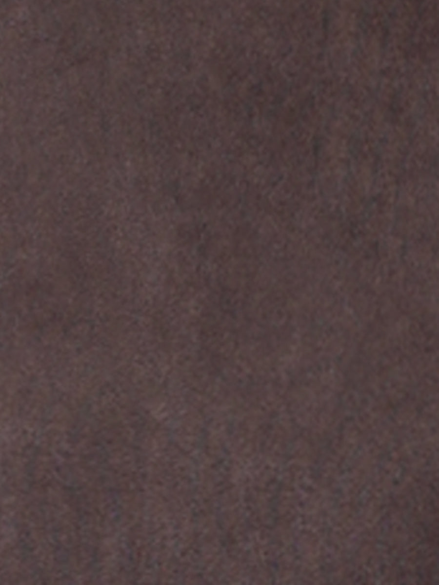 High Waist Faux Suede Knee Length A-Line Skirt