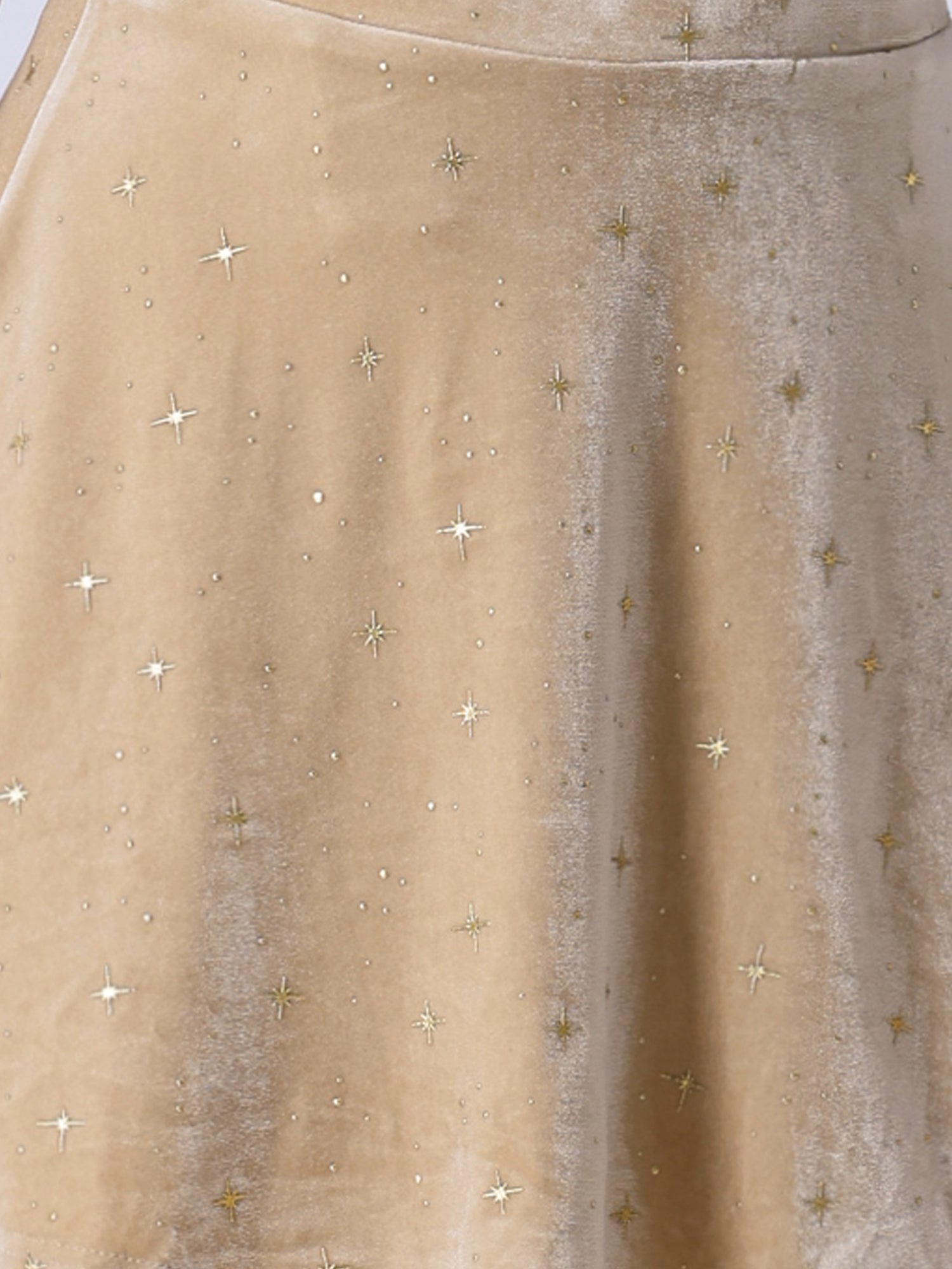 Stars Velvet High Waist Mini Pinafore Overall Suspender Skirt