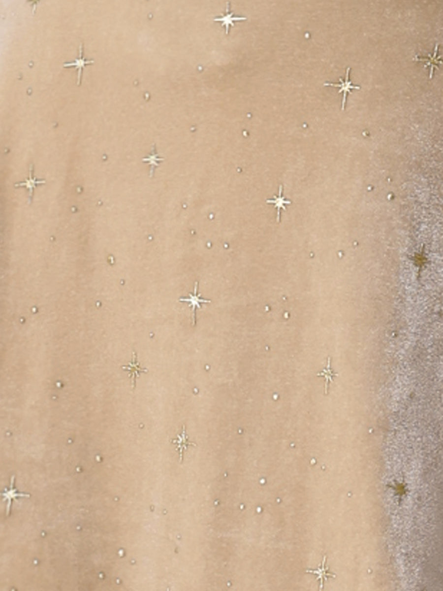 Stars Velvet High Waist Mini Pinafore Overall Suspender Skirt