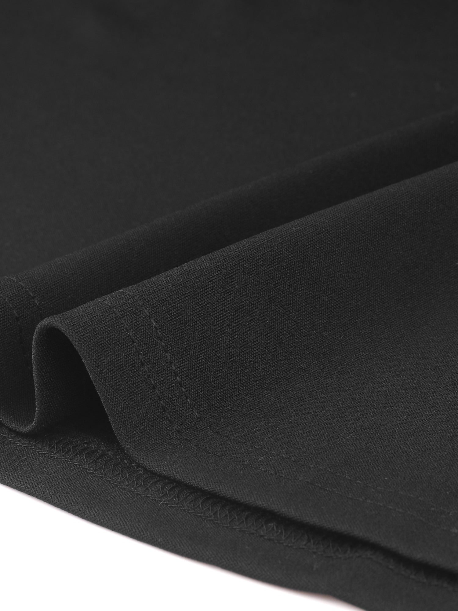 3/4 Sleeve Pleated Keyhole Pockets A-Line Above Knee Dress