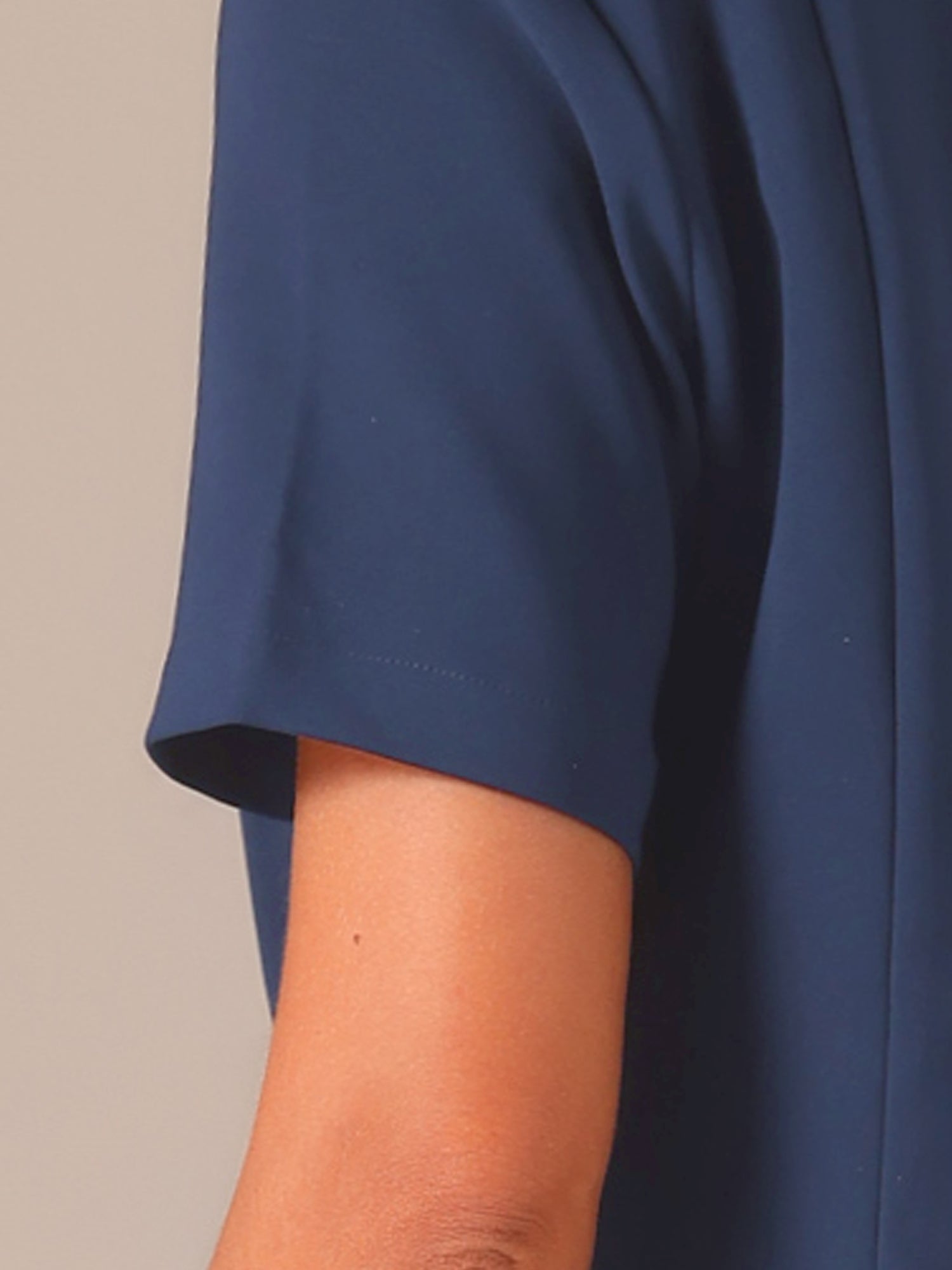 Business Casual Lapel Short Sleeve Open Front Cropped Blazer