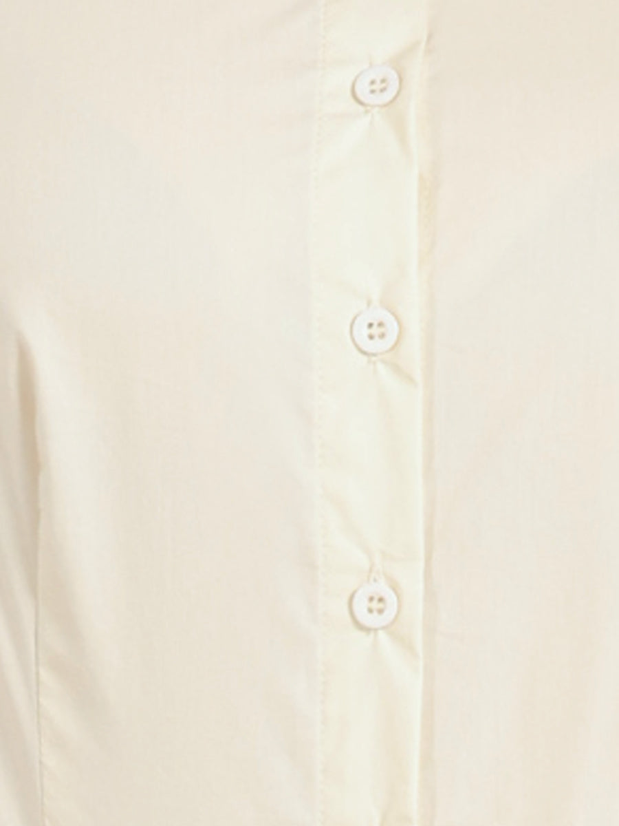 Sleeveless Collared Business Work Button Down Leotard Shirt Bodysuit