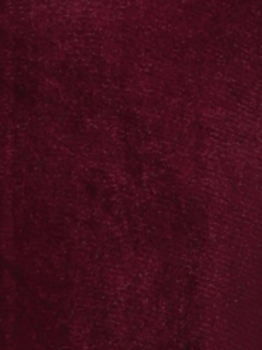 Velvet Long Sleeve Keyhole Elegant Casual Blouse