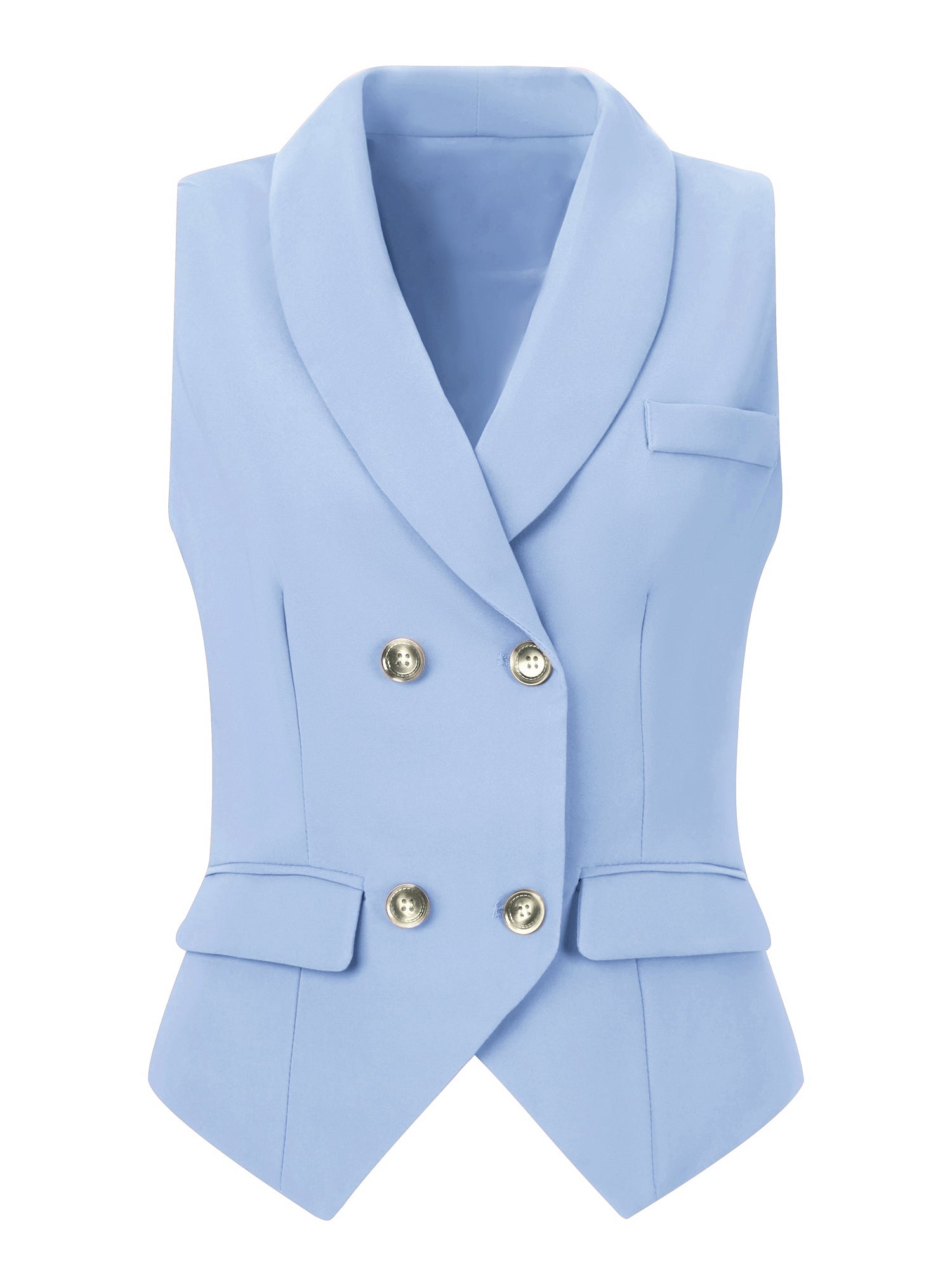 Waistcoat Lapel Collar Dressy Versatile Racerback Suit Vest