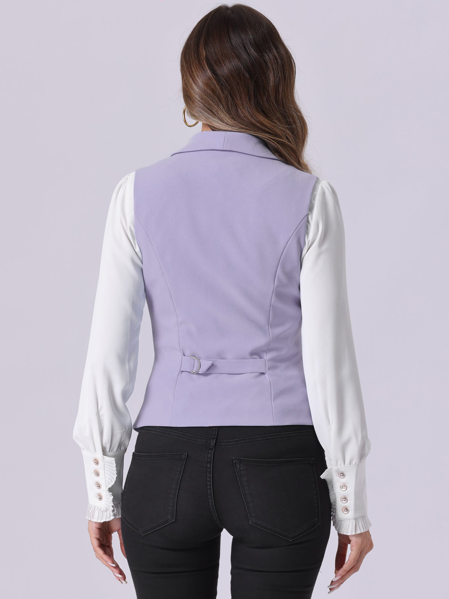 Waistcoat Lapel Collar Dressy Versatile Racerback Suit Vest