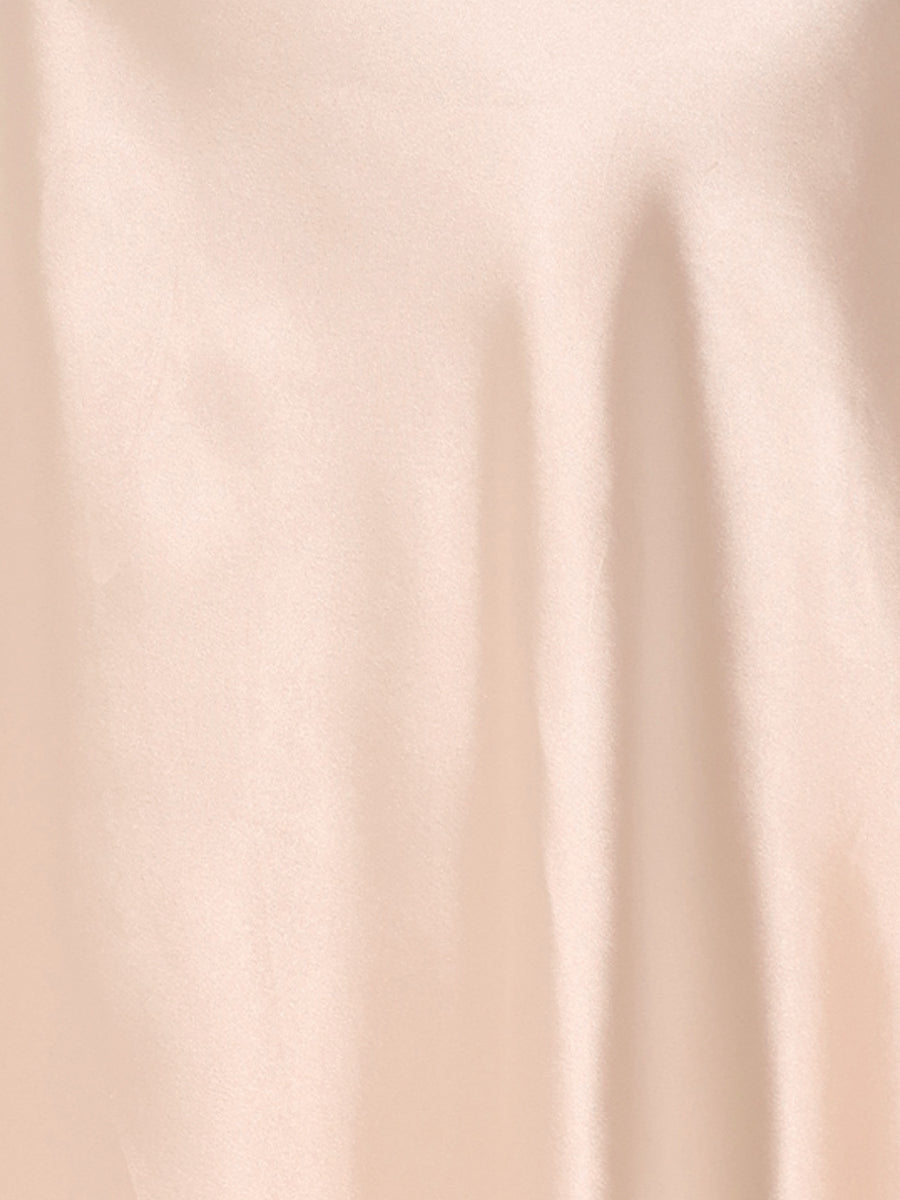 Satin Sleeveless Spaghetti Strap Maxi Dress
