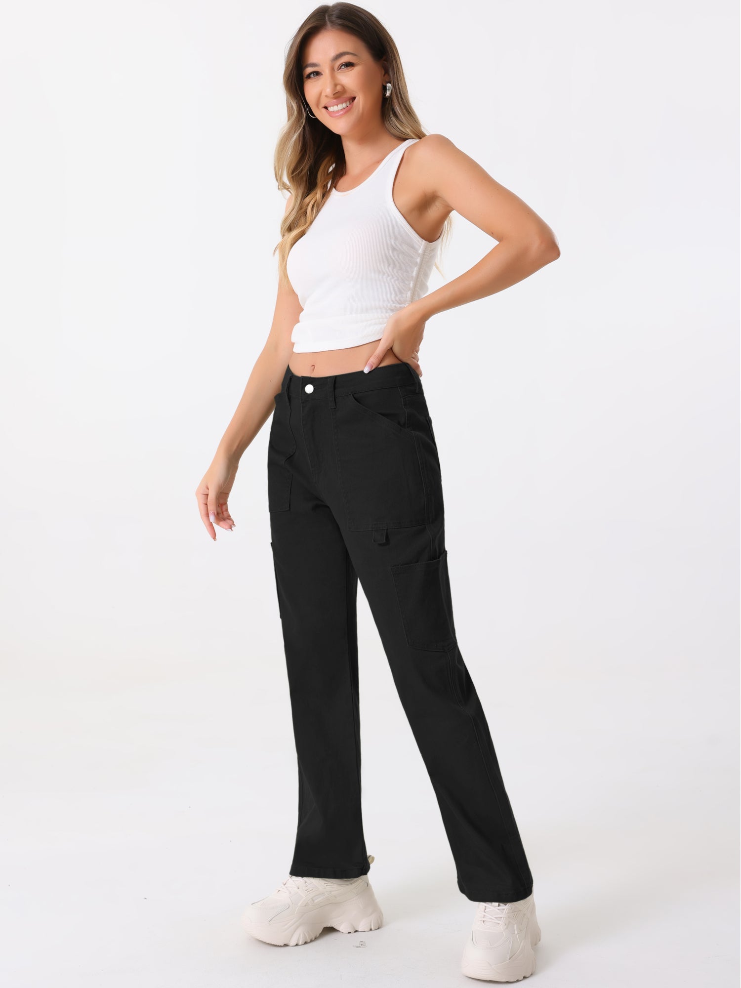 High Waist Baggy Y2K Street Casual Cargo Pants