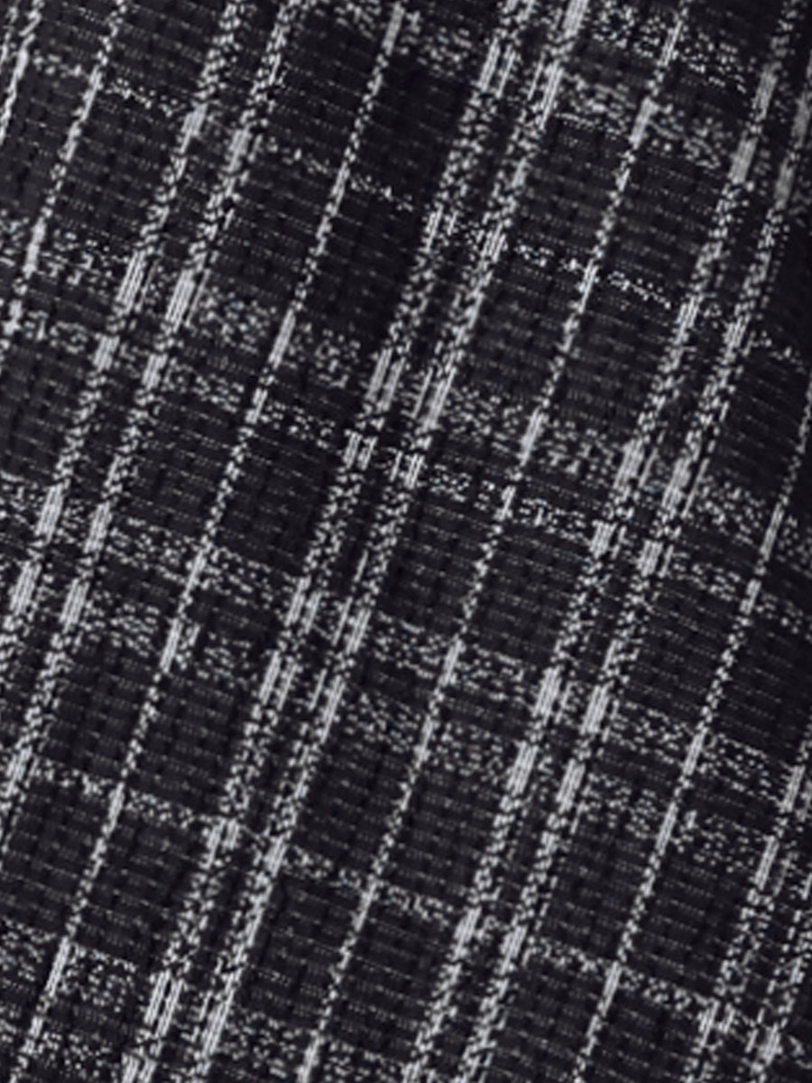 Tweed Plaid Sleeveless Pockets A-Line Pinafore Overall Dress