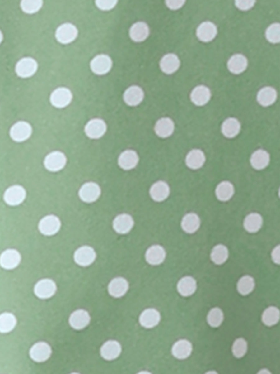 Peter Pan Collar Vintage Polka Dots Short Sleeves Blouse
