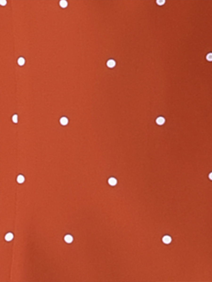 Peter Pan Collar Vintage Polka Dots Short Sleeves Blouse