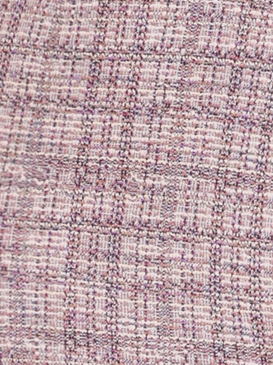 Tweed Crew Neck Cap Sleeve Midi Sheath Dress