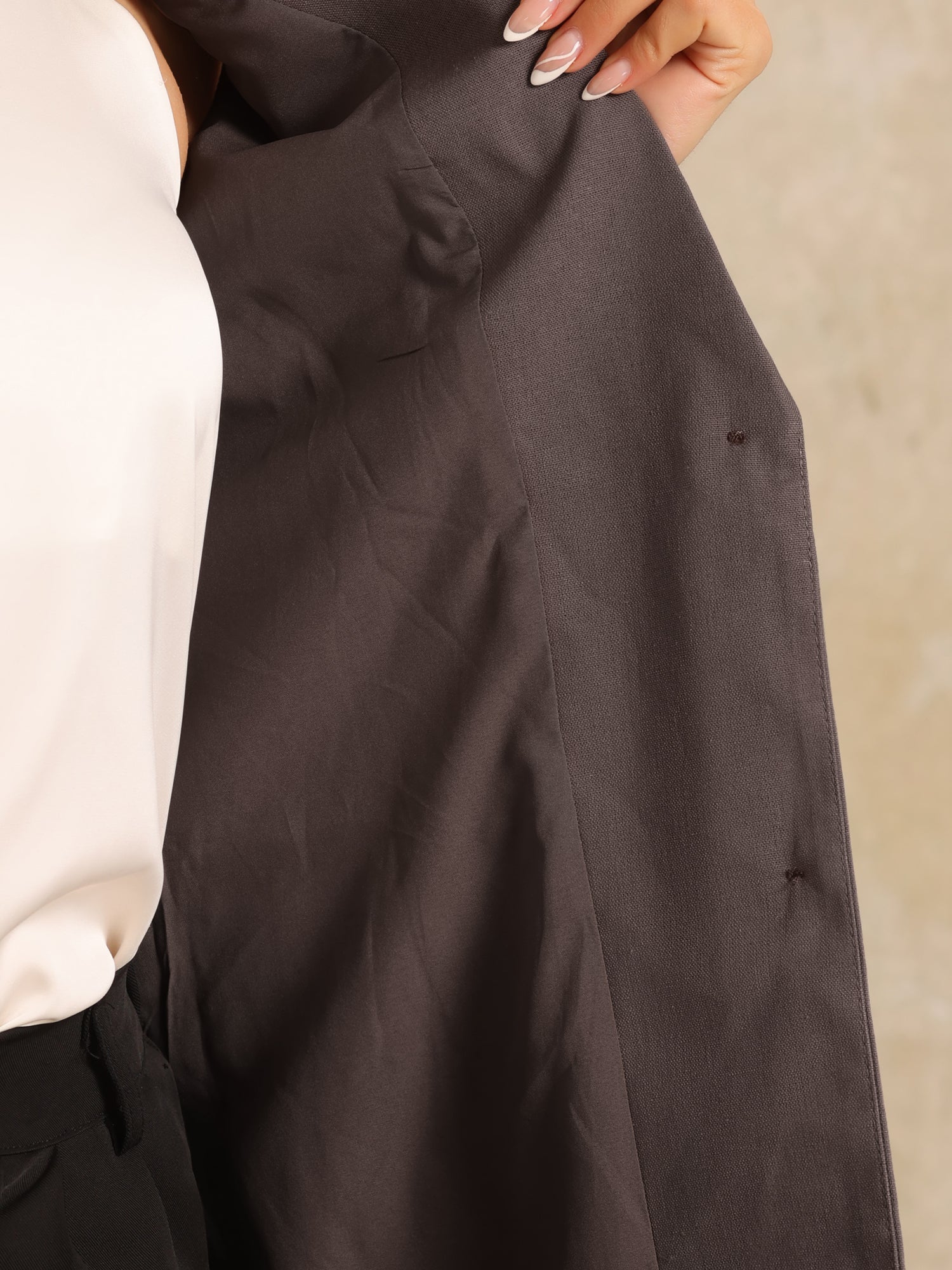 Sleeveless Business Casual Linen Work Office Vest