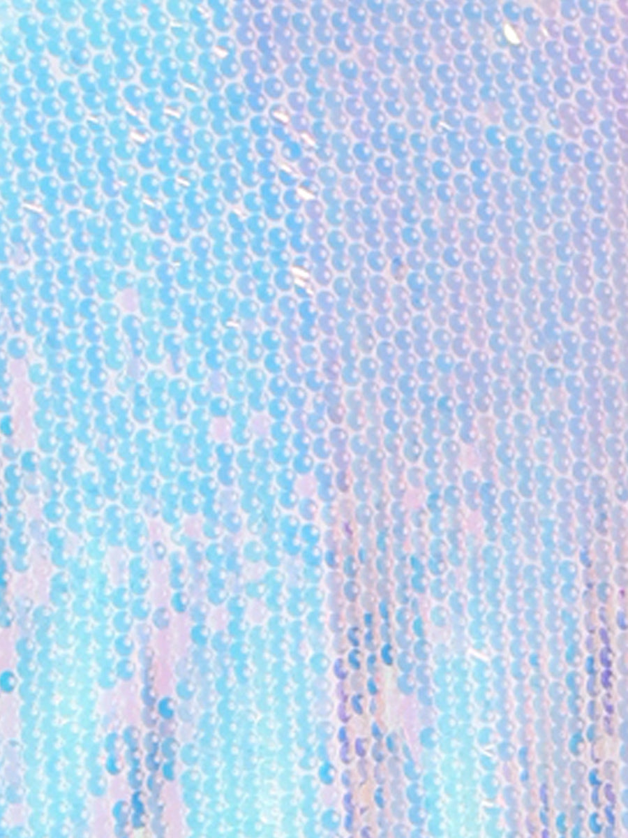 Sequin Long Sleeve Zipper Up Collarless Glitter Bomber Jacket
