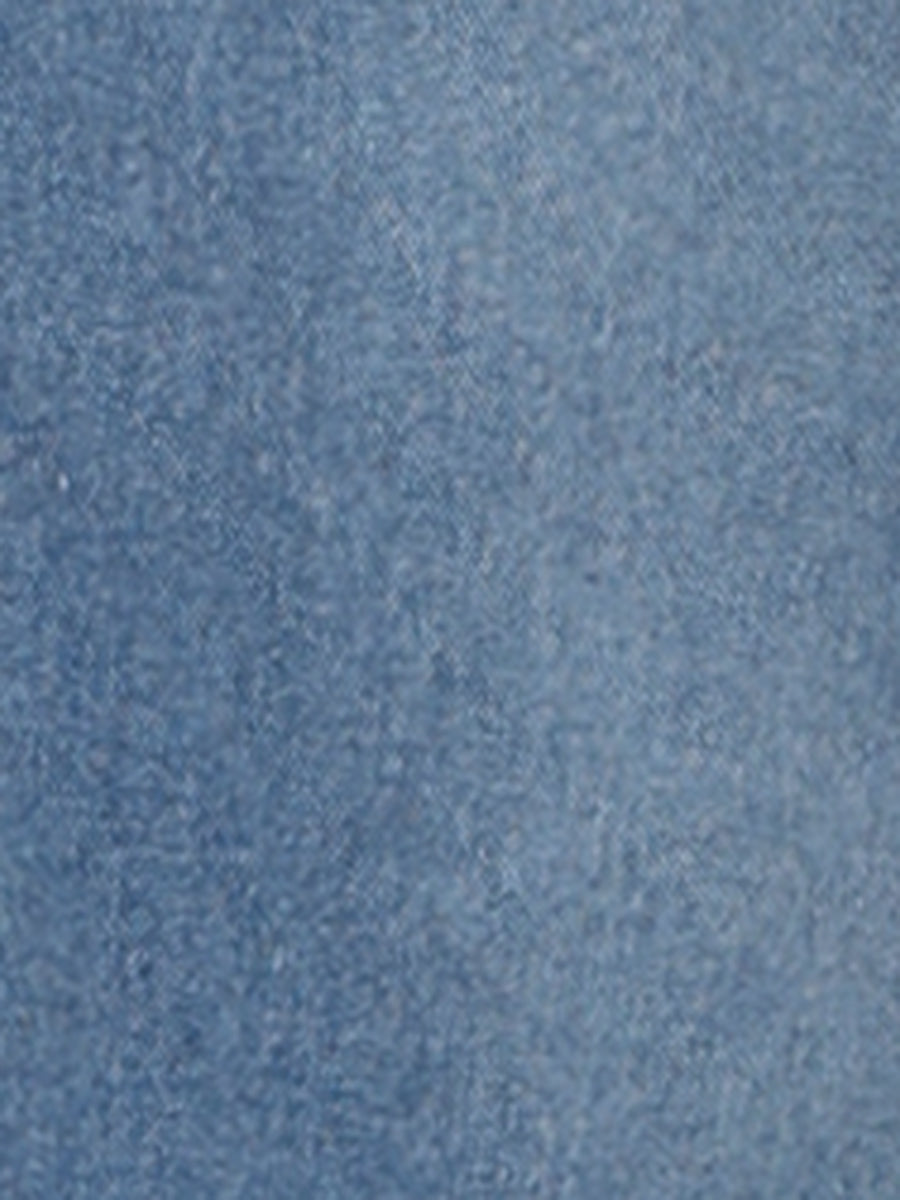 Denim Pencil Button High Waist Split Hem Casual Midi Jean Skirts