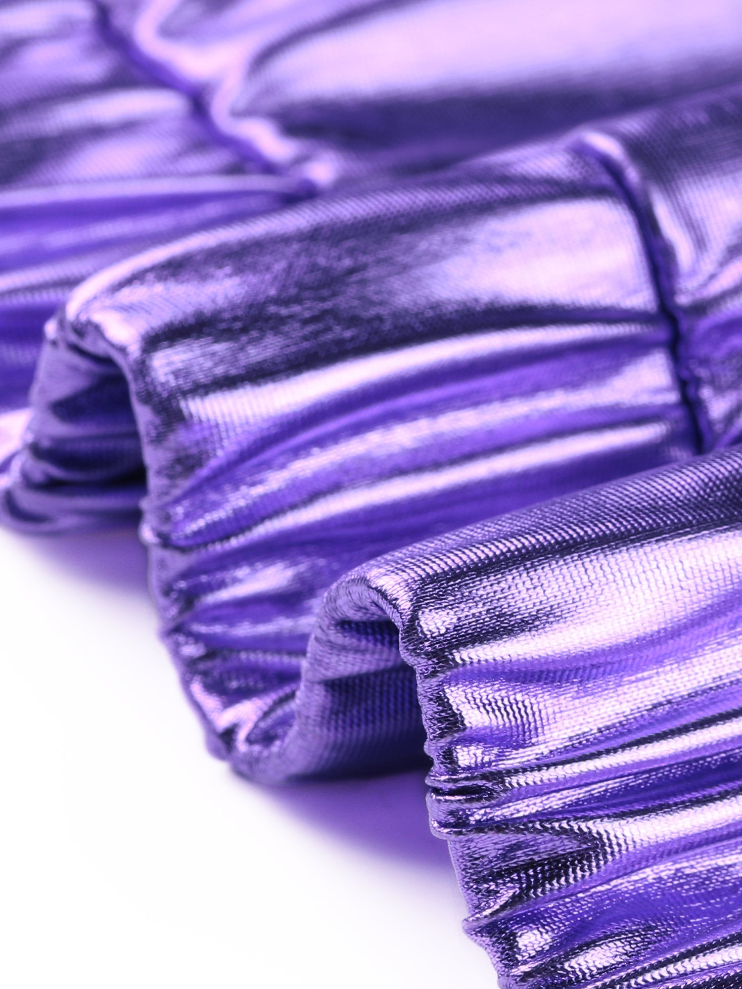 Holographic Long Sleeve Lightweight Zipper Metallic Jacket