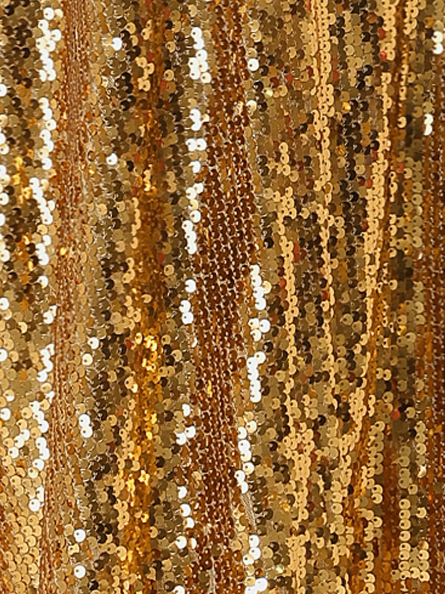Sequin Sparkly High Waist Glitter Cocktail Party Midi Skirt