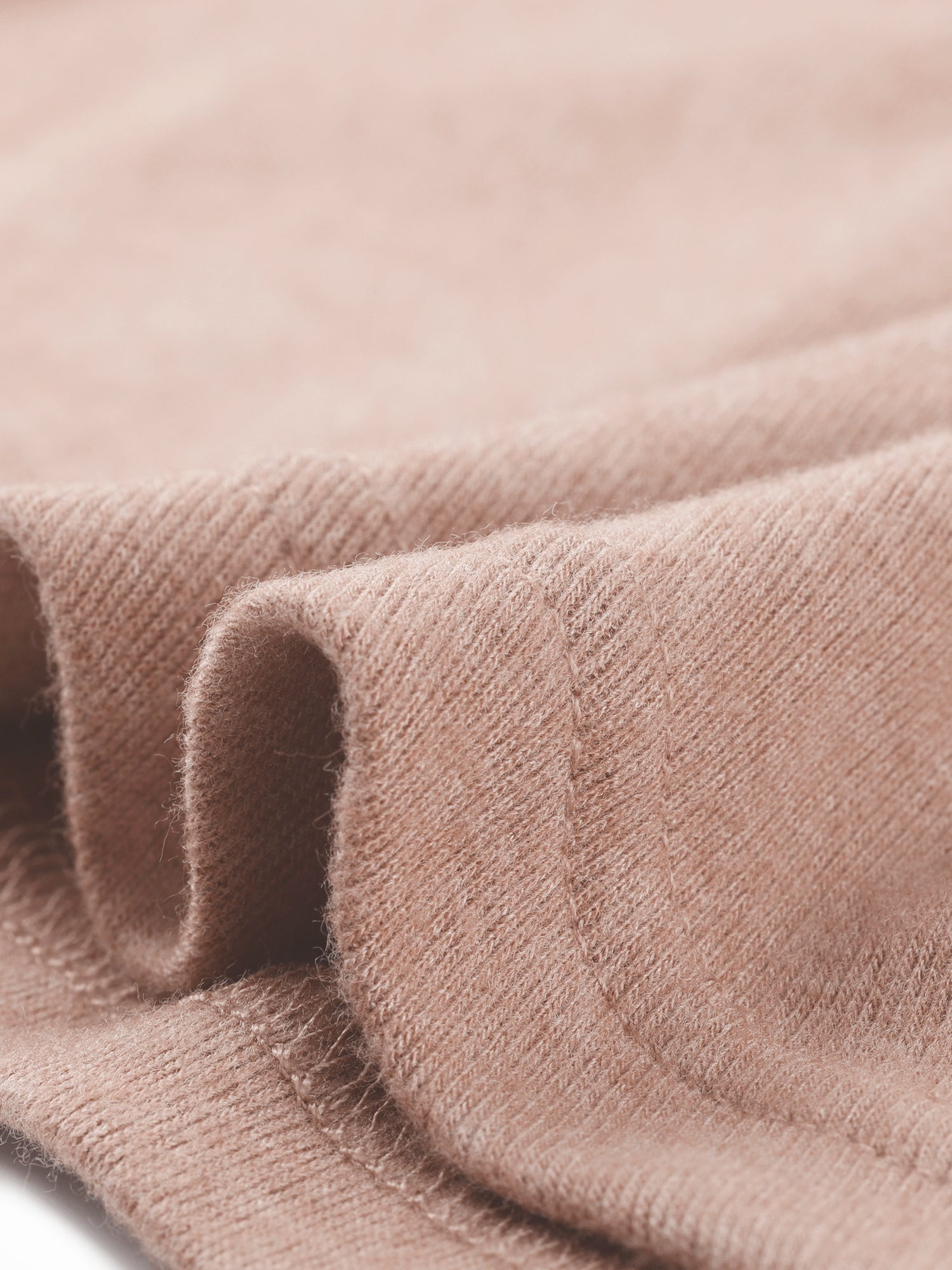 3/4 Sleeve Solid Knitted Button Decor Ruched Blouse
