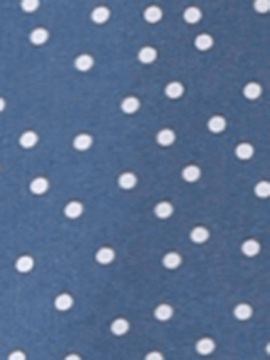 Polka Dots 3/4 Sleeve Button Front Vintage Office Blouse Top