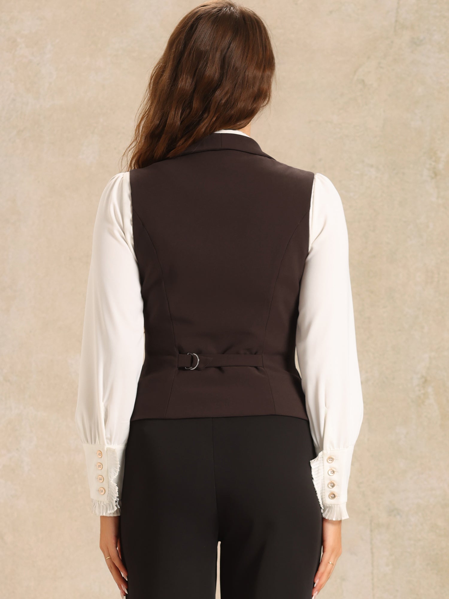 Waistcoat Lapel Collar Dressy Versatile Racerback Suit Vest