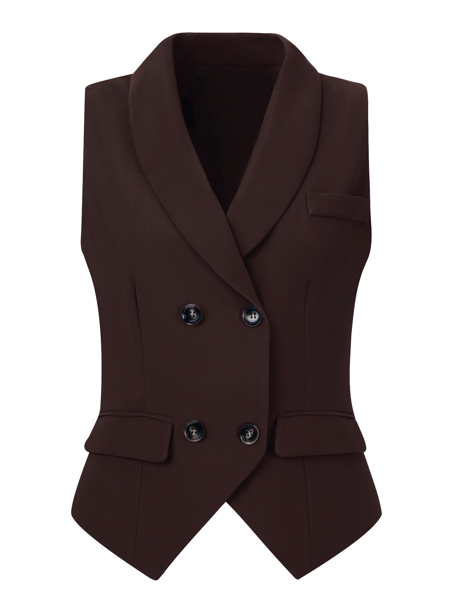 Waistcoat Lapel Collar Dressy Versatile Racerback Suit Vest