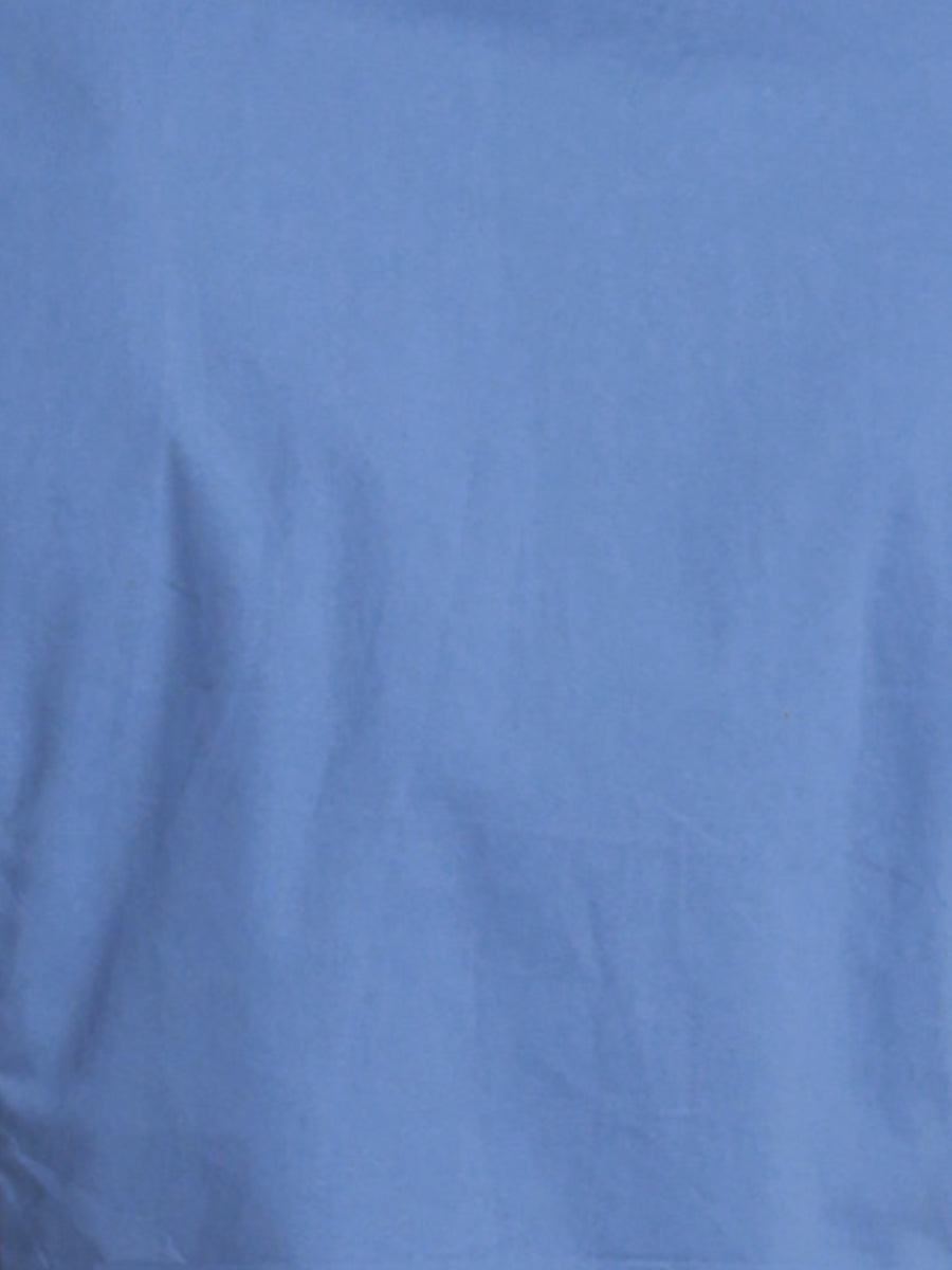 Puff Short Sleeve Turn Down Collared Office Button Down Shirt