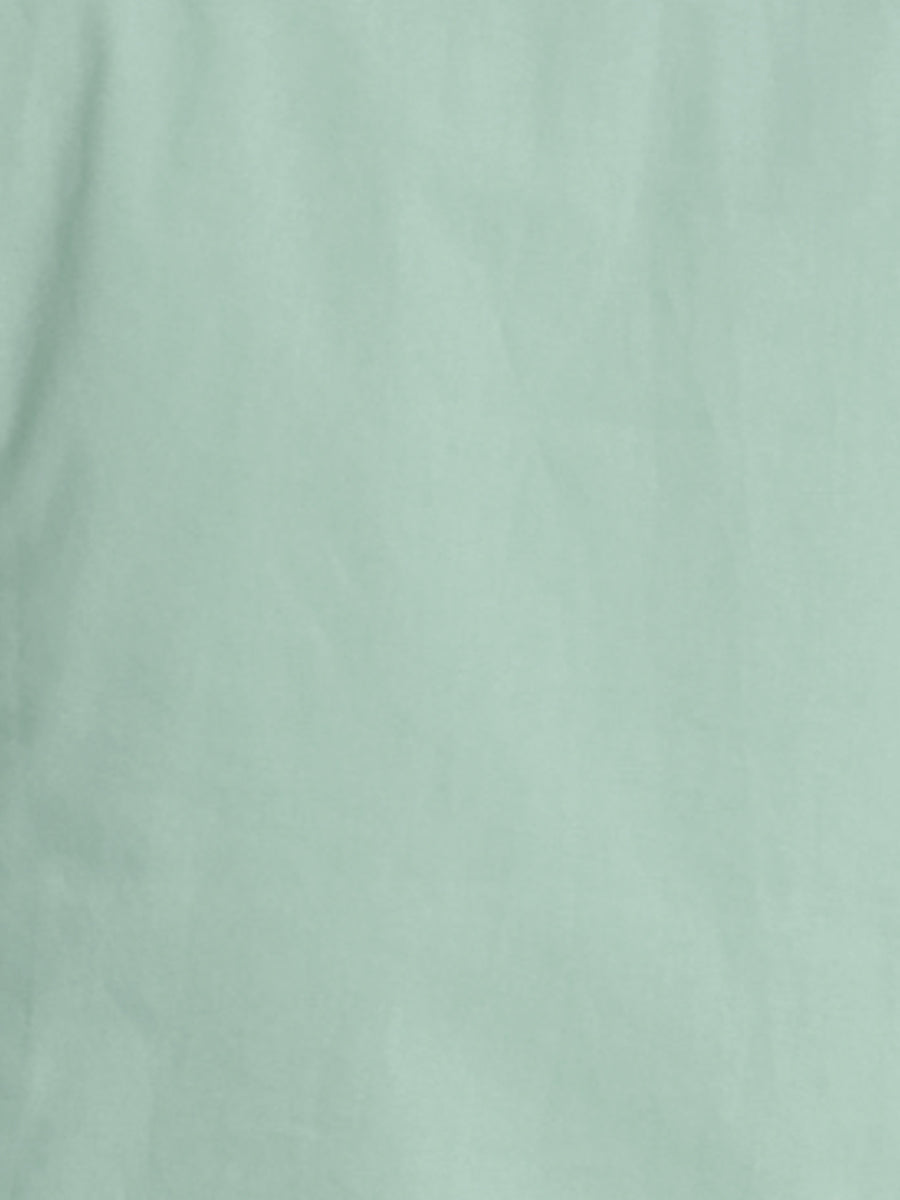Puff Short Sleeve Turn Down Collared Office Button Down Shirt