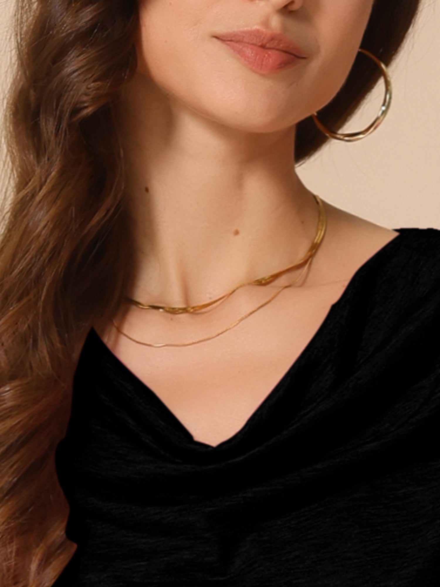 Cowl Neck Short Sleeve Casual Stretchy Blouse