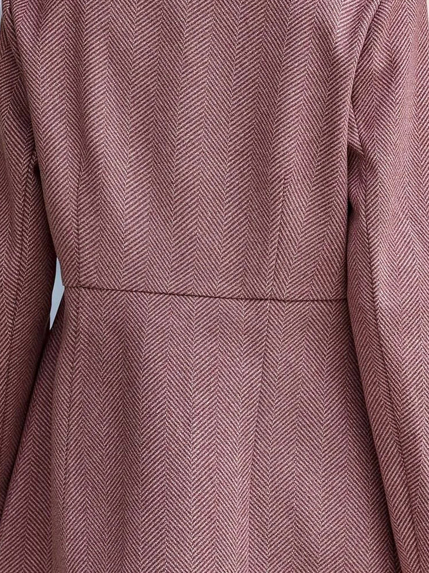 Tailored Premium Long Sleeves Work Office Business Herringbone Blazer
