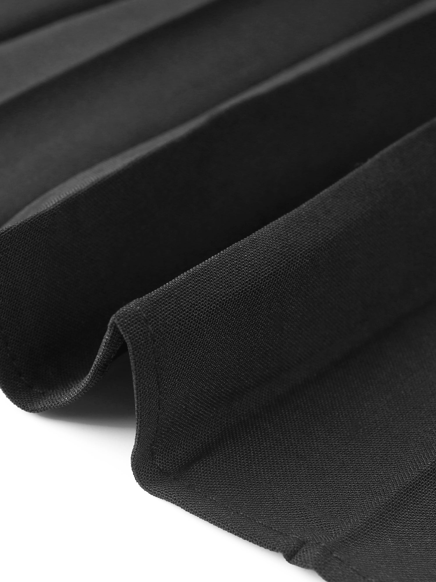 A-Line Flowy Long Sleeve Tie V Neck Pleated Midi Dress