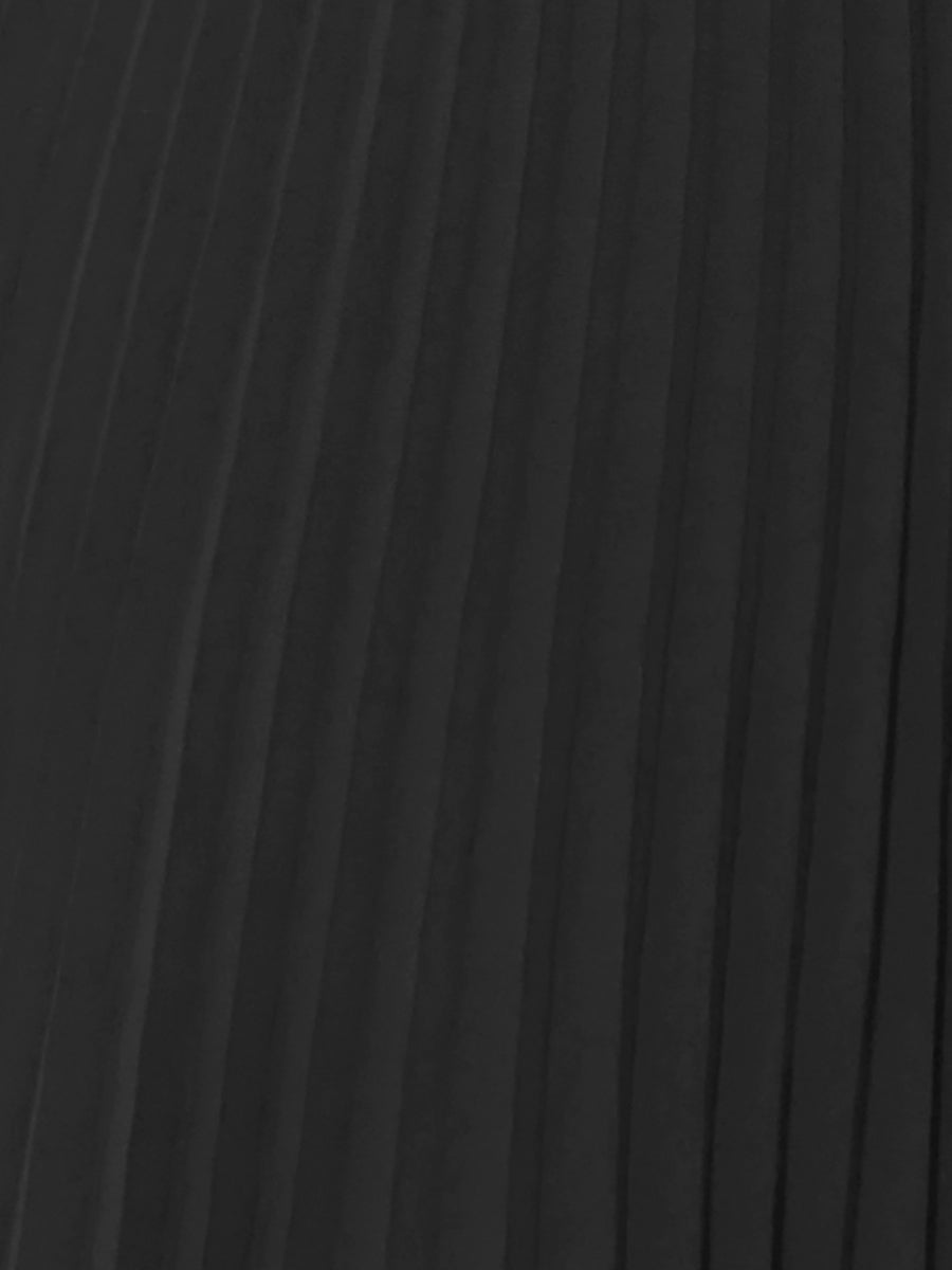 A-Line Flowy Long Sleeve Tie V Neck Pleated Midi Dress