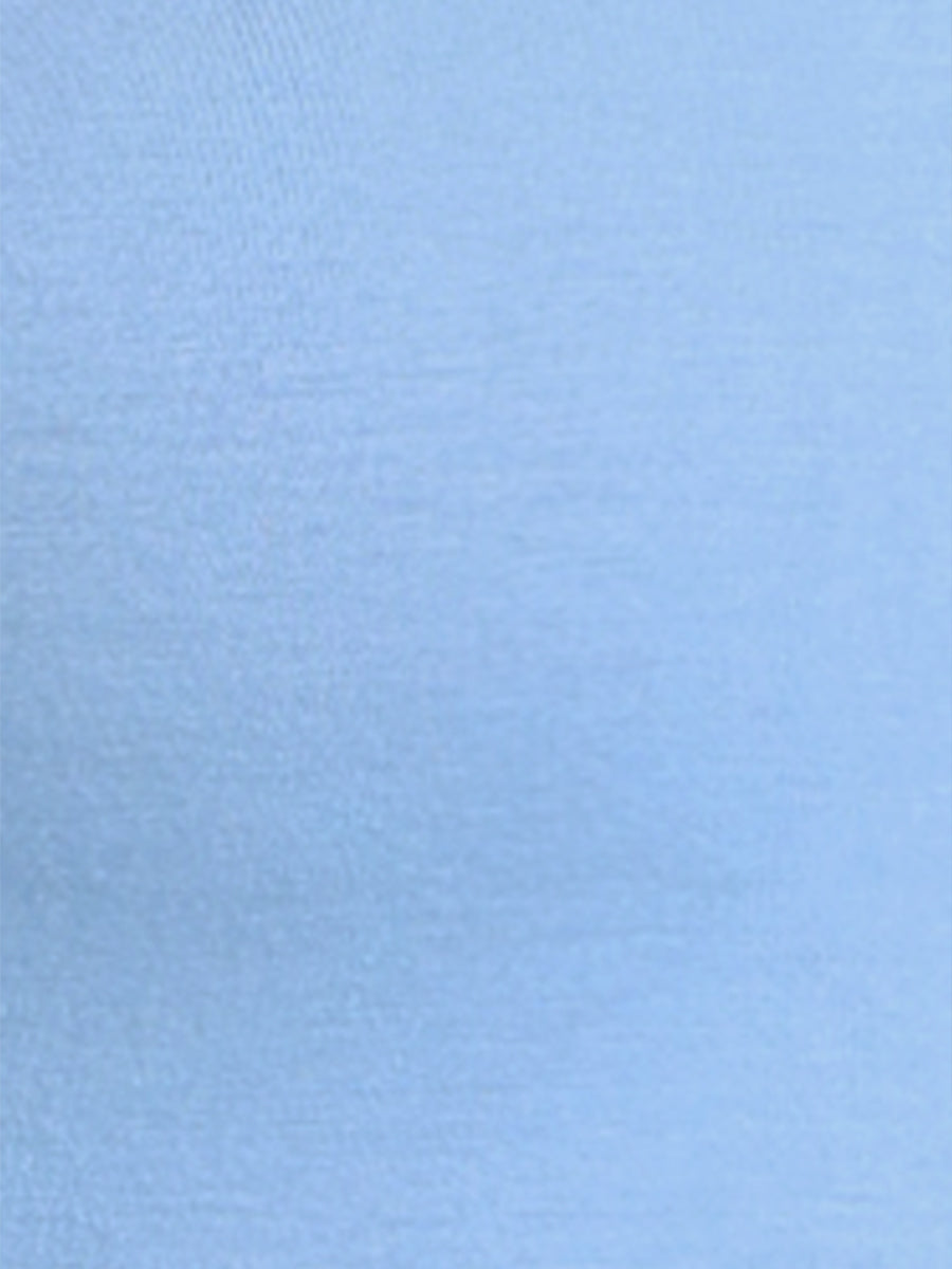 Half Sleeves Scoop Neck Fitted Layering Soft T-Shirt