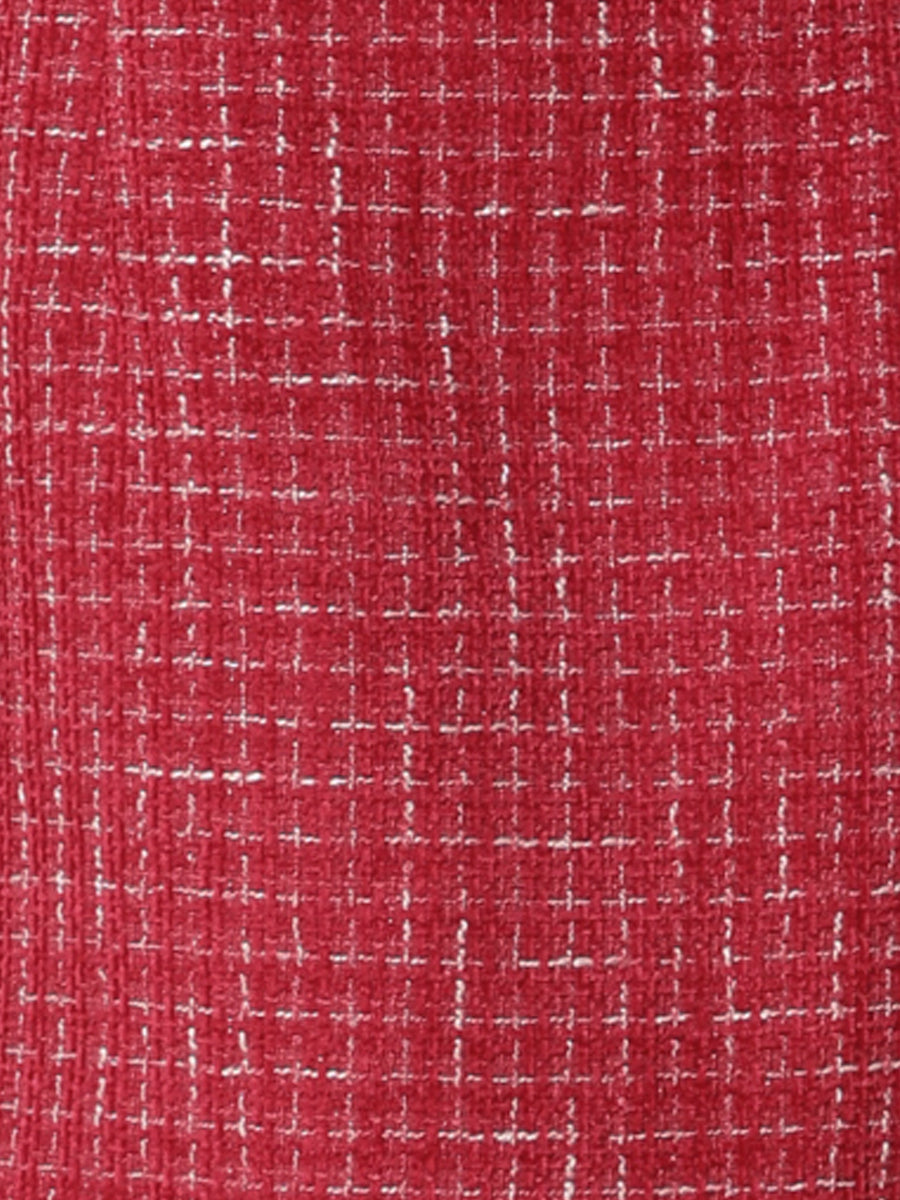 Tweed Sleeveless Button Up Pockets A-Line Pinafore Overall Dress