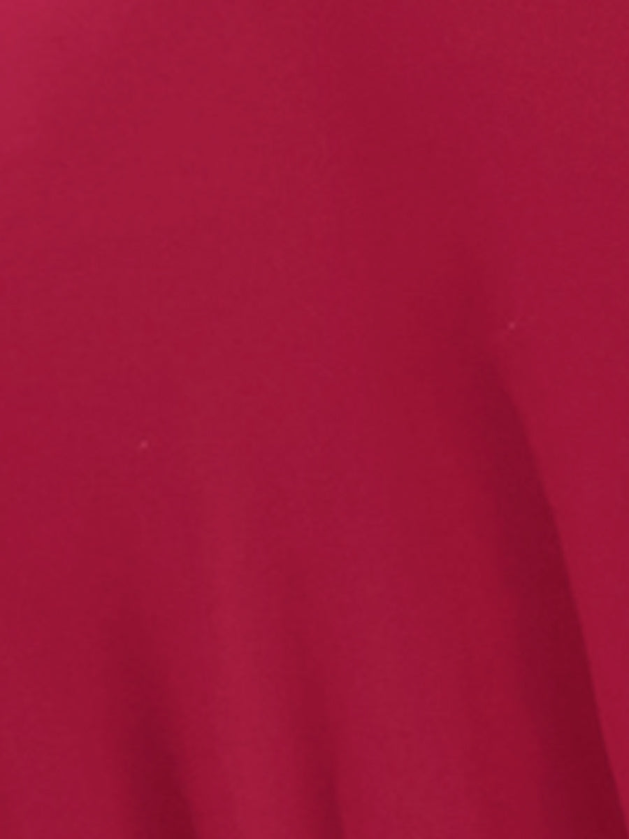Lantern Sleeve Pocketed Ruffled Tiered A-Line Midi Dress