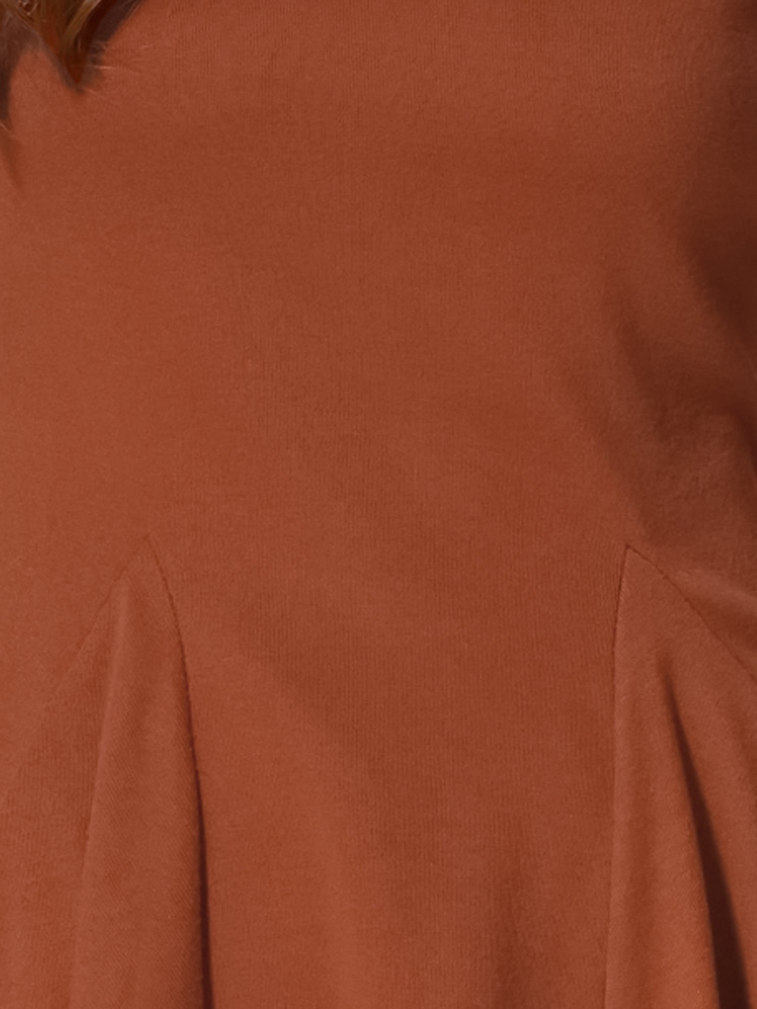 Long Sleeve Scoop Neck Casual Peplum Blouse