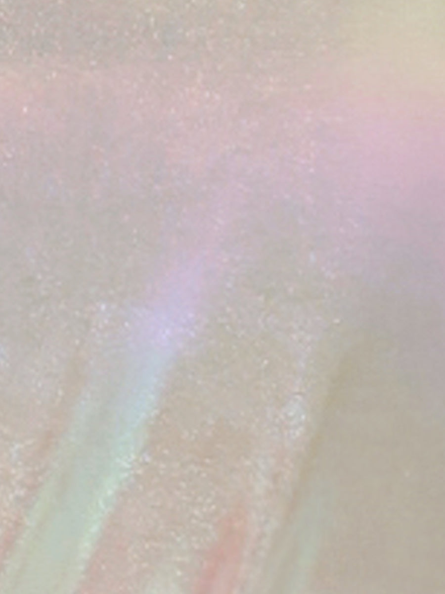 Holographic Cami Top Sleeveless Club Party Slim Fit Metallic Shirt