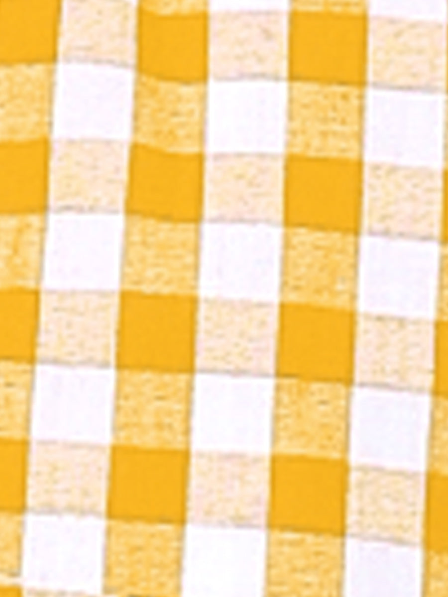 Gingham Peplum Top Summer Square Neck Sleeveless Plaid Blouse