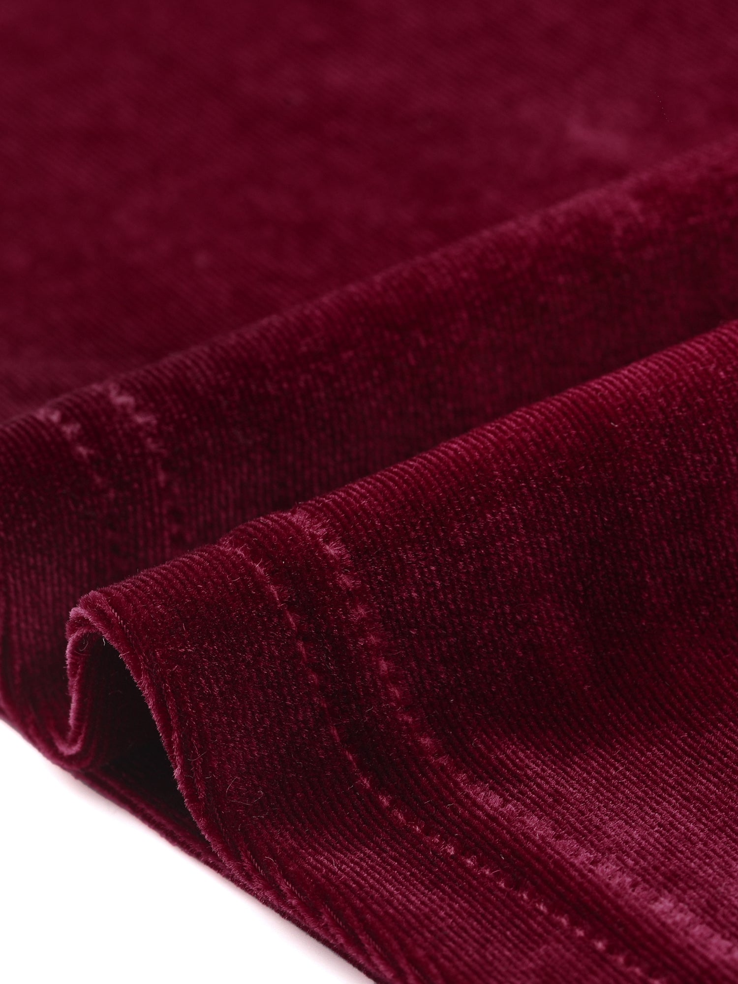 Velvet Round Neck Puff Long Sleeve Casual Pullover Blouse