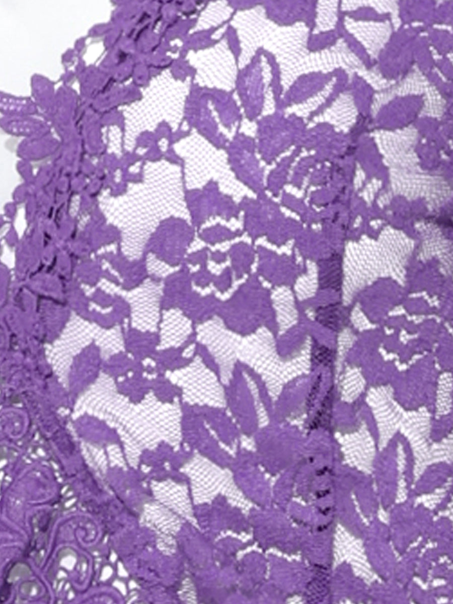 Floral Lace Evening 3/4 Sleeves Formal Elegant Bolero Shrugs