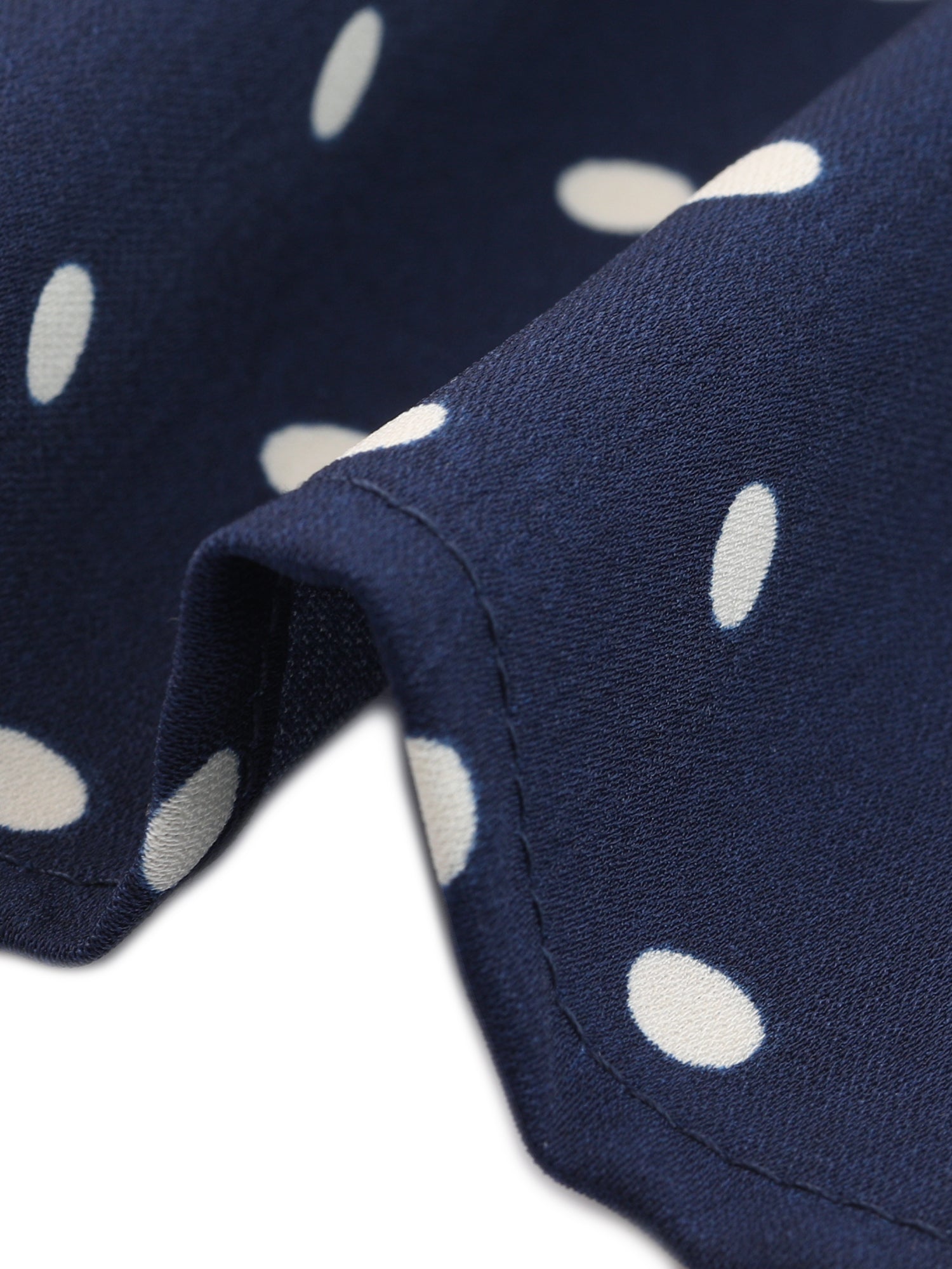 Polka Dot Peter Pan Collar Rockabilly Puff Short Sleeve Shirt