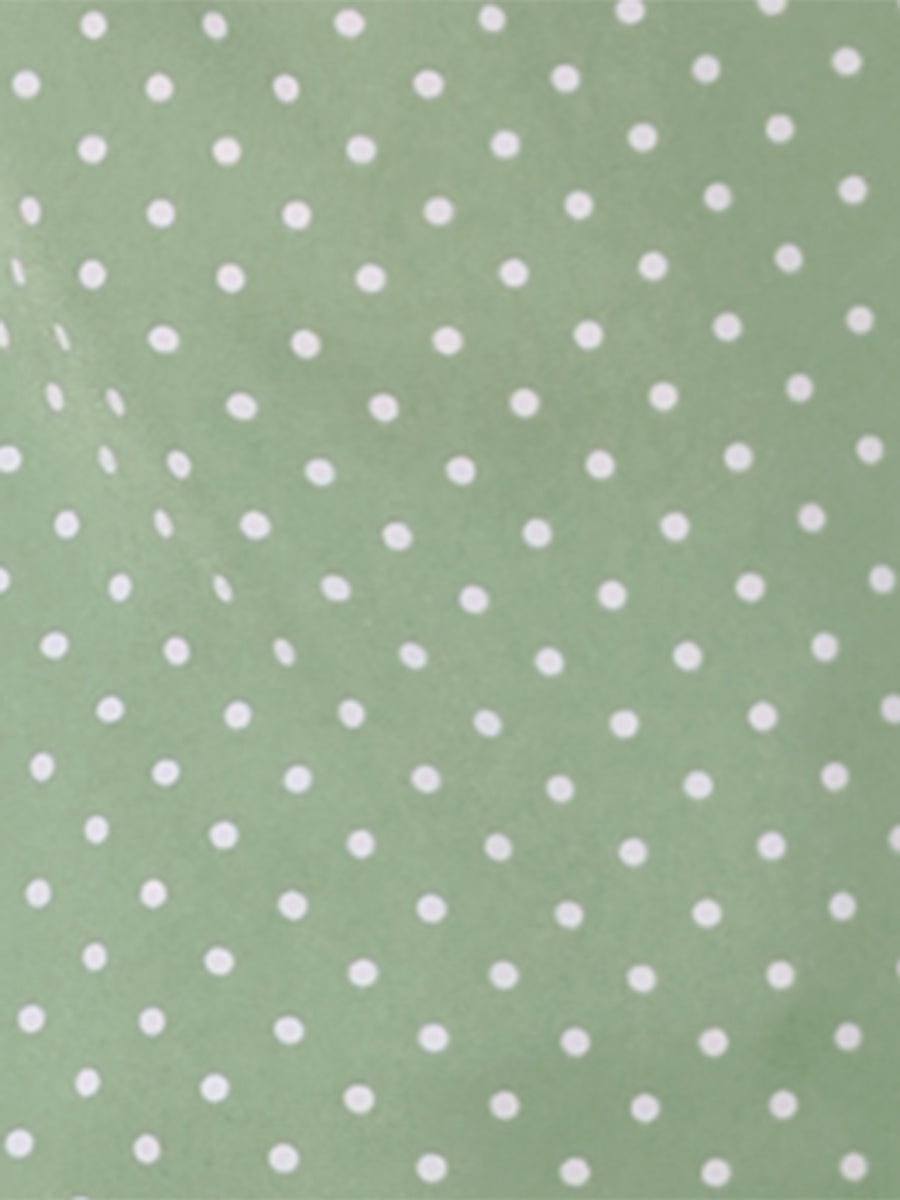 Polka Dot Peter Pan Collar Rockabilly Puff Short Sleeve Shirt