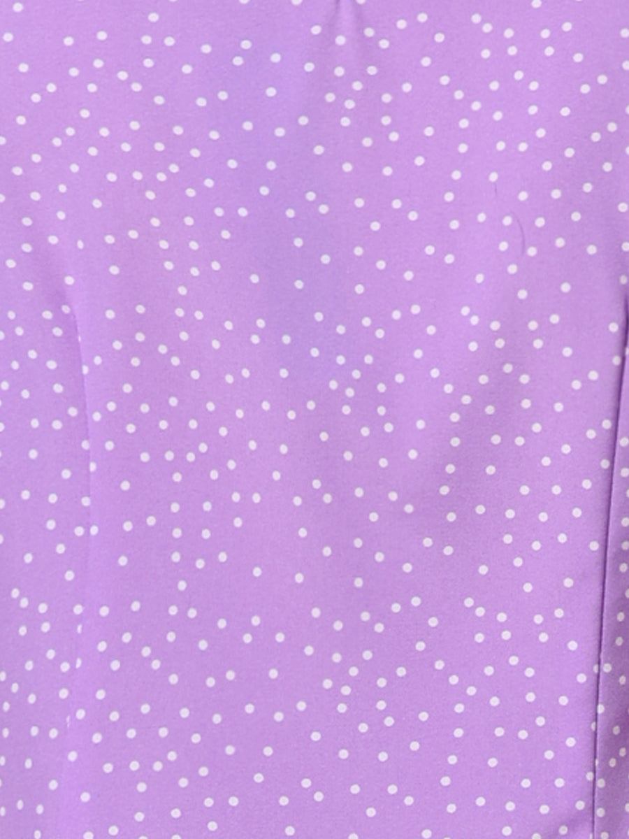 Peter Pan Collar Vintage Polka Dots Short Sleeves Blouse