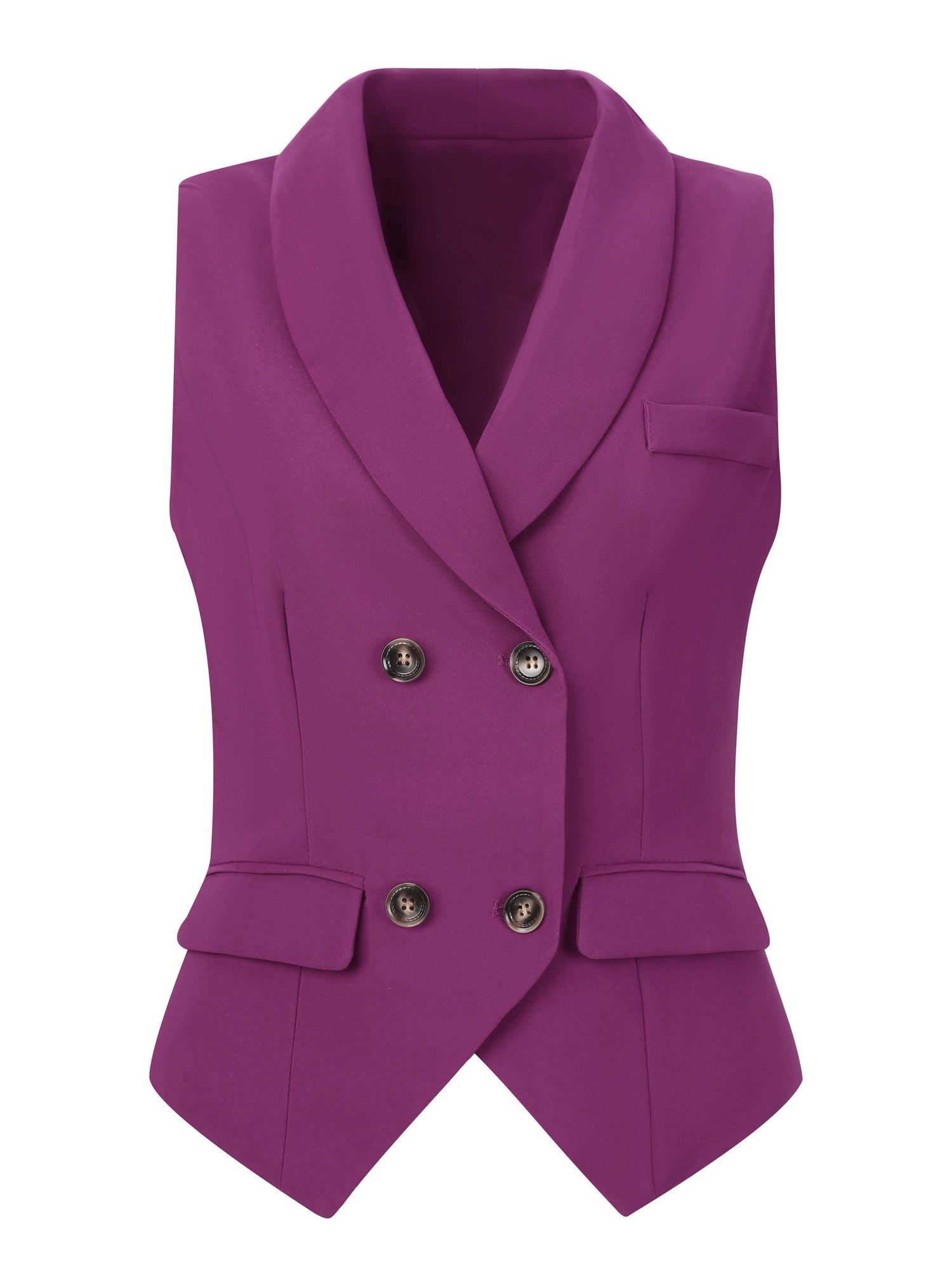 Waistcoat Lapel Collar Dressy Versatile Racerback Suit Vest