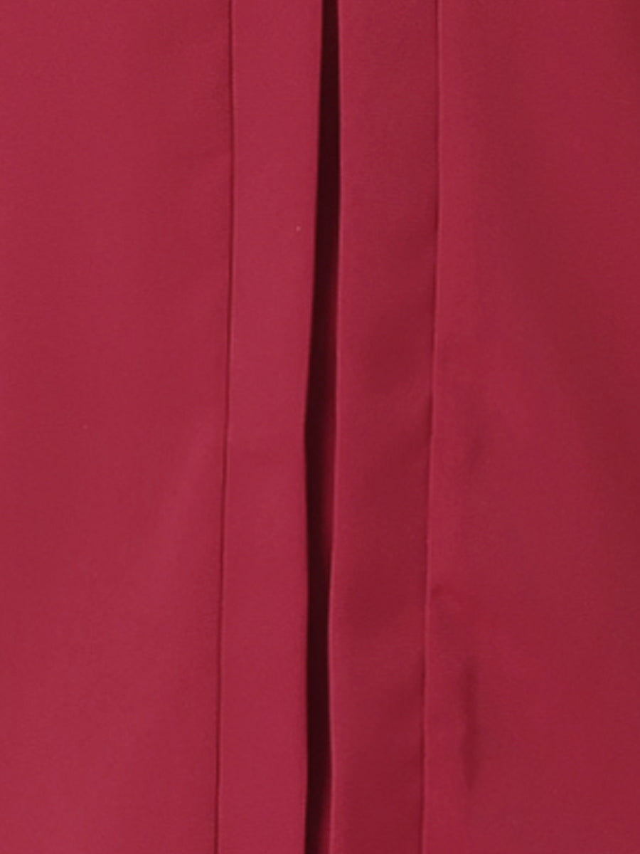 Sleeveless Work Top Pleated Chiffon V Neck Blouse