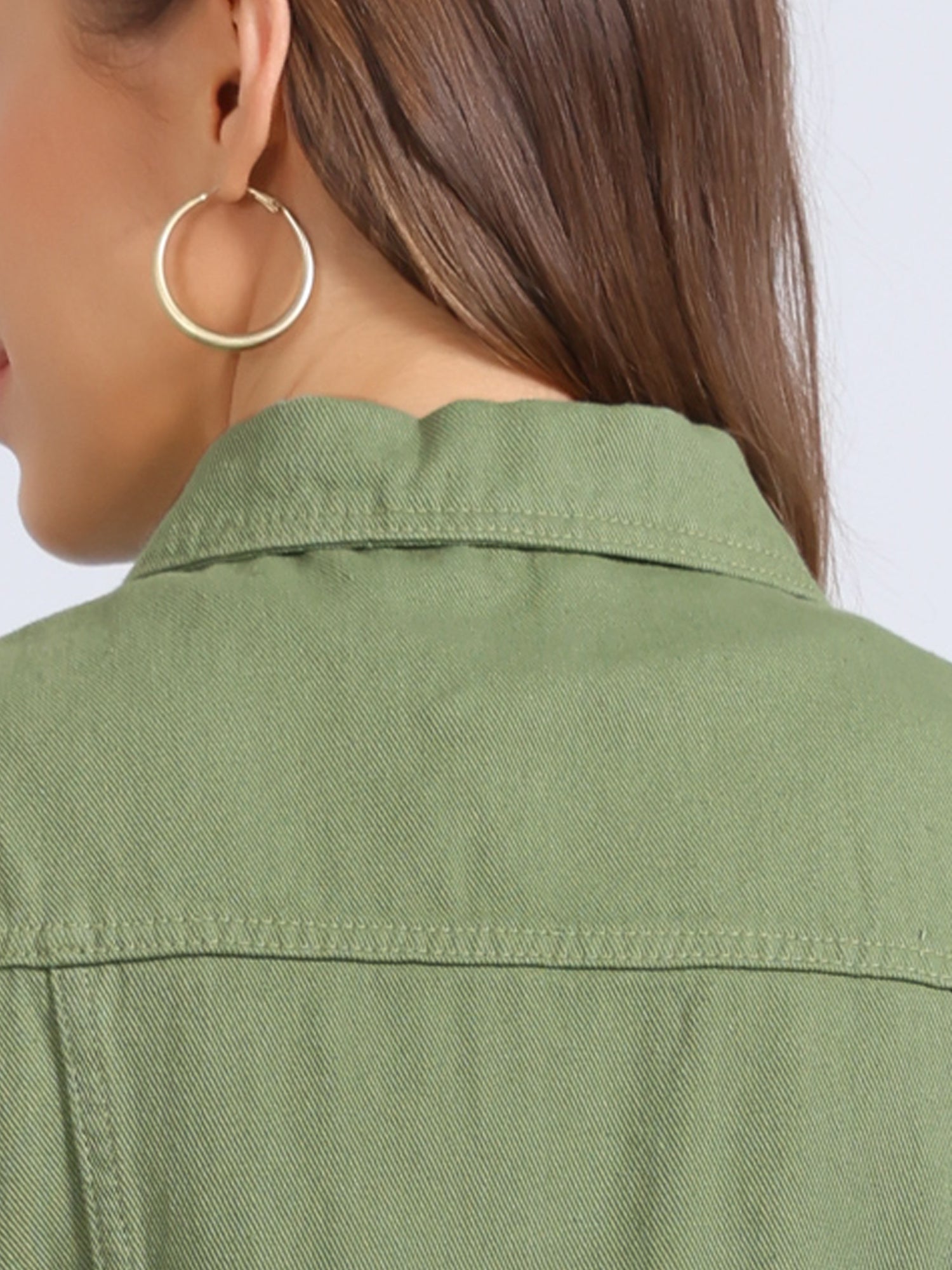 Buttoned Chest Flap Pocket Washed Denim Jacket Vest