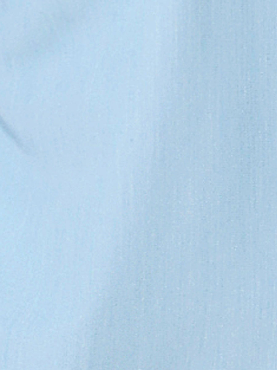 Chambray Shirt Peter Pan Collar Puff Sleeve Vintage Denim Blouse