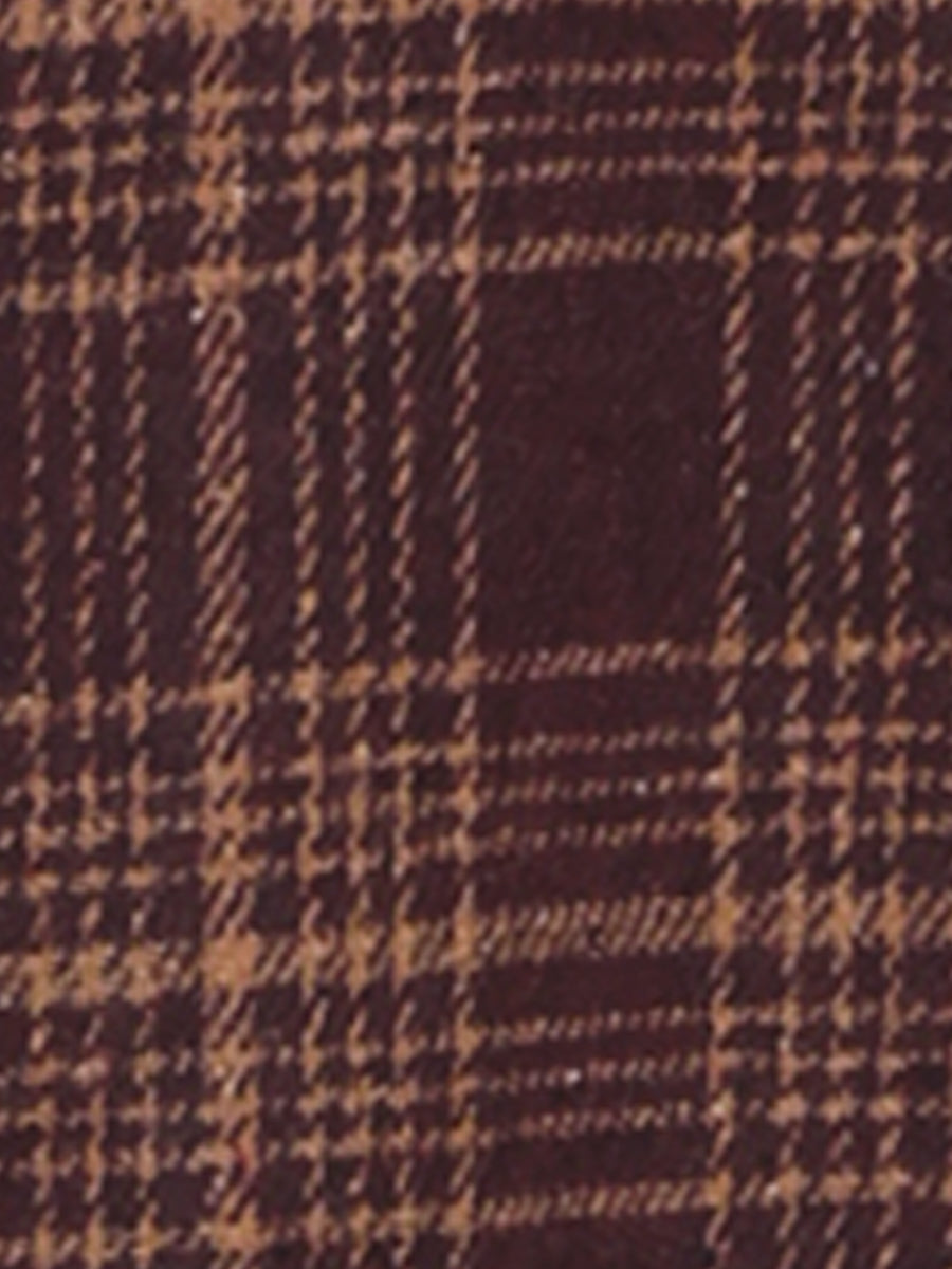 Plaid Vintage Pocketed Midi A-Line Skirt