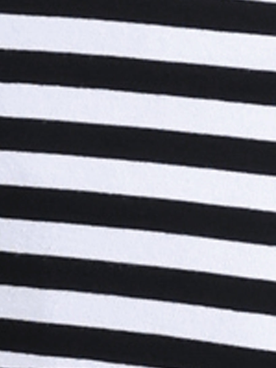 Striped Long Sleeve Crew Neck Casual Tops