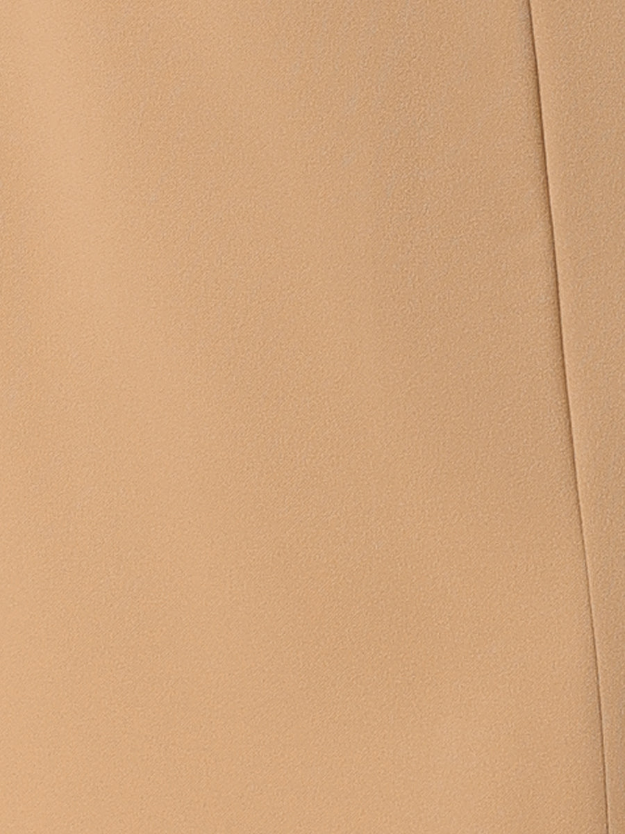 Work Boat Neck 3/4 Sleeves Midi Split Sheath Dress